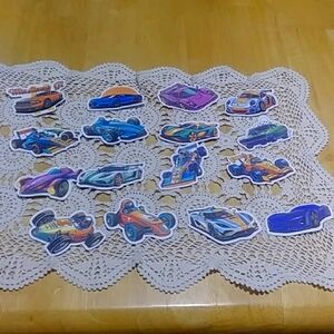 Racing car Stickers for party favors, lockers, backpacks, skateboards